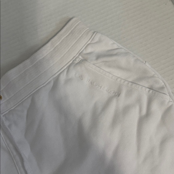 Black Label Ralph Lauren - White Crewneck Terry Sweatshirt/Short Set - Size M - Picture 8 of 10